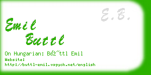 emil buttl business card